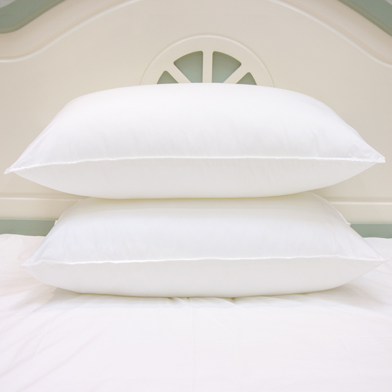 厂家批发枕芯酒店枕头芯白色磨毛羽丝绒枕芯学生宿舍民宿枕芯代发|ru