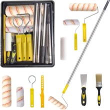 9&rdquo;Ӣʽ17PC DIY�齺���Ͳˢ��װ��������4&ldquo;�����Ͳ
