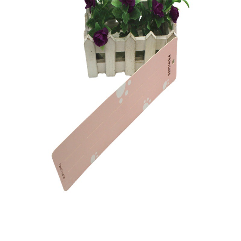 5排孔发夹卡片饰品卡片包装材料手工发饰配件彩色印花发卡