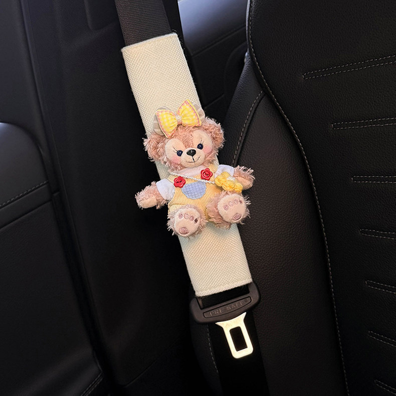 2025 New Cute Shirley Rose Seatbelt Shoulder Pads, Suitable for All Seasons, Couple's Seatbelt Pair, High-end Feel for Women