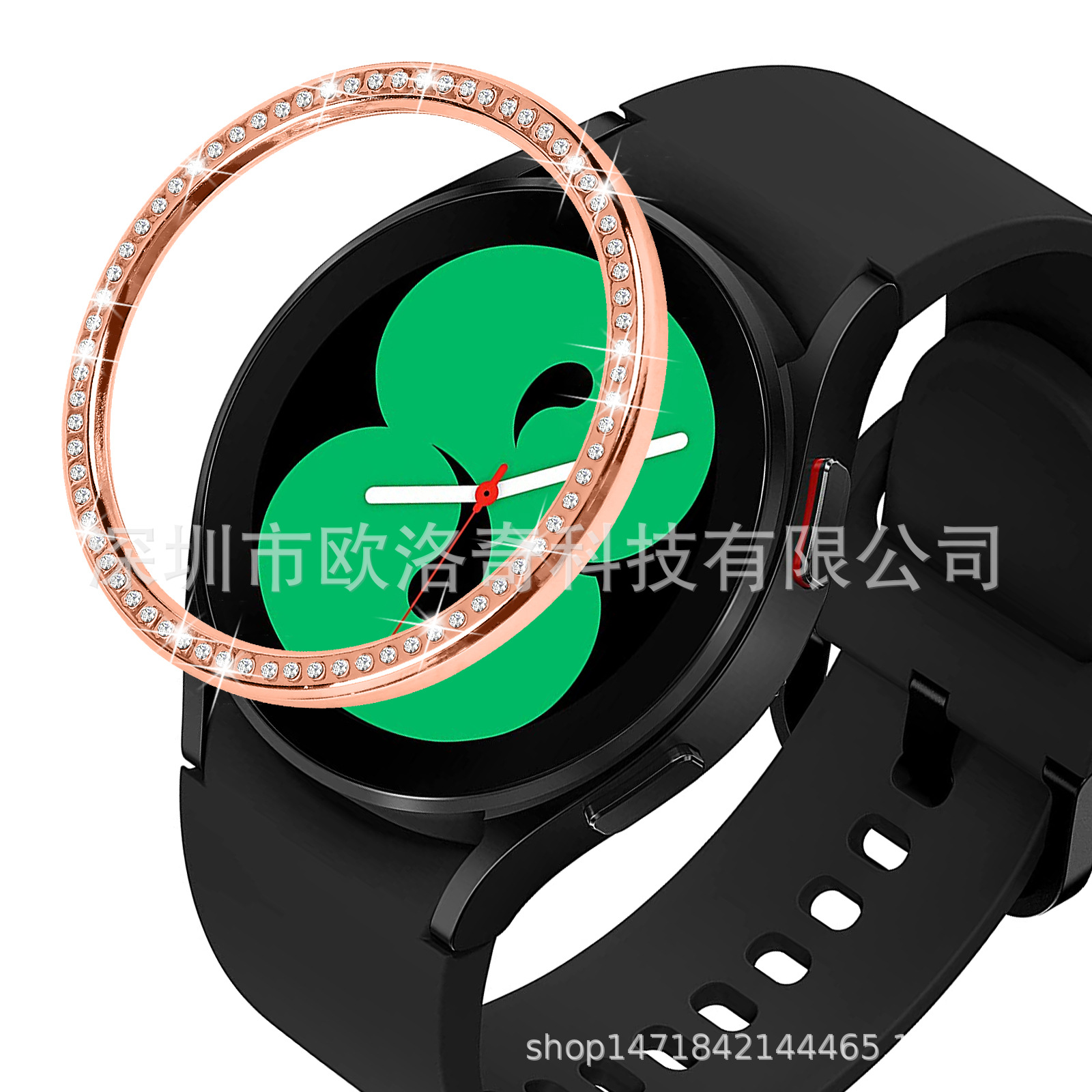 適用三星galaxy watch 4鑲鑽表圈保護殼40/44mm新款手表金屬表圈