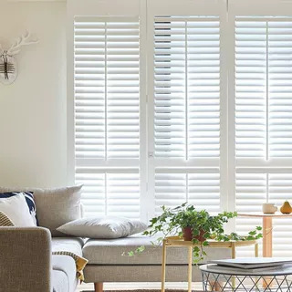 Blinds Source Factory Breathable Window Folding Door Waterproof Polymer Wood Blackout Sunshade Light Luxury Custom Bay Window