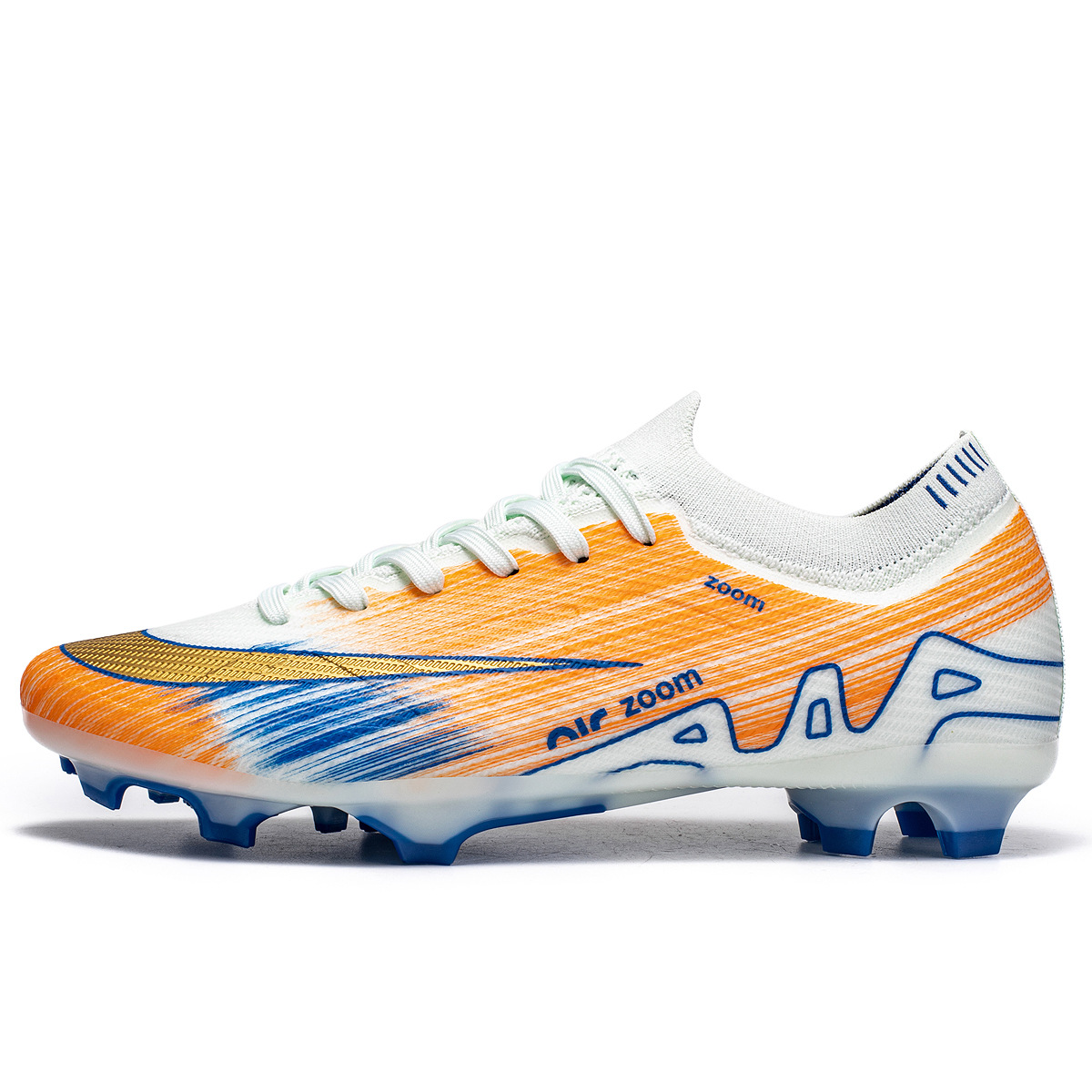 198 длинных ногтей синего и зеленого цвета