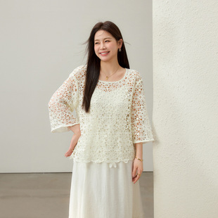 [Retro Literary Holiday Style Gentle Two-Piece Suit] Slim and Beautiful Plus Size Women's Clothing Fat Mm2025 Summer New Style