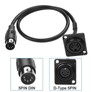 D������DIN 5PIN��������l��ݔ���ʽMIDI 5Pĸ�������L��