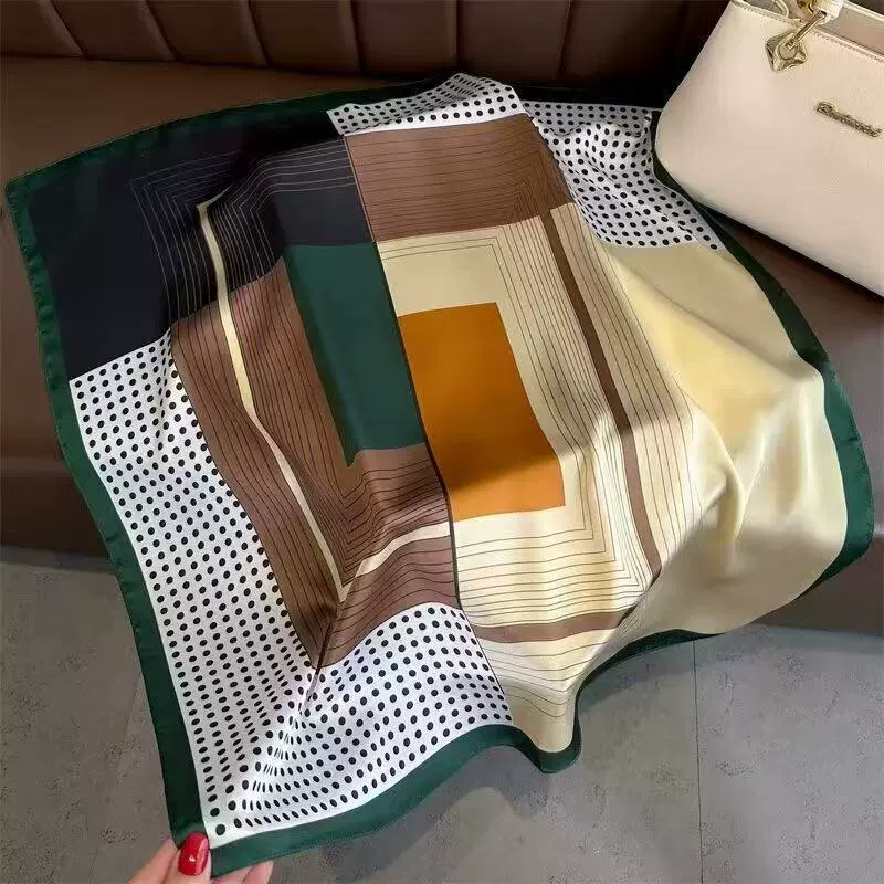 Квадратный платок 70×70 см, модный шейный платок и повязка, универсальный осенне-летний аксессуар