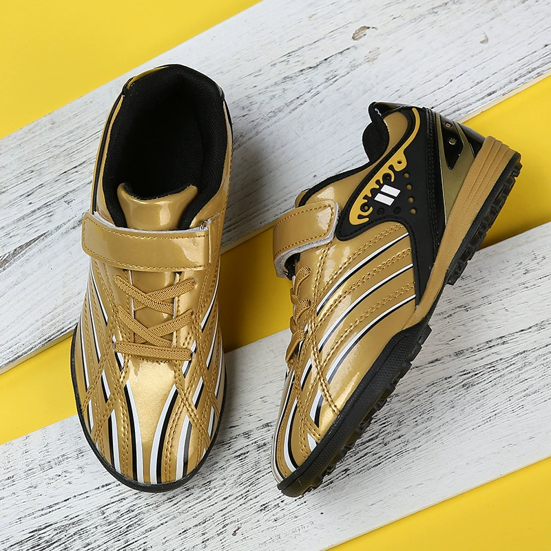 Детская футбольная обувь для мальчиков, Детская футбольная обувь, тренировочная обувь с сломанными гвоздями, тренировочная обувь на липучке для девочек для учеников начальной и средней школы