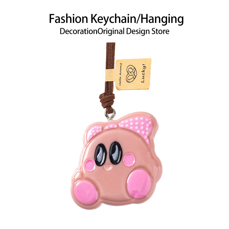 手作りアルカリ水パンストラップかわいい車載バックミラーストラップ貝果かわいいミニアクセサリーdiy装飾