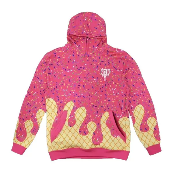 2025 European and American Foreign Trade Cross-Border New Style European and American Trendy Brand Digital Print Loose Hoodie Sweatshirt