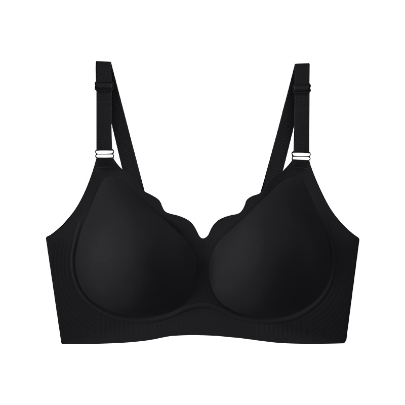 2026 nubes de goma de goma de soporte suave ropa interior de mujeres se reúnen sin marcas sujetador transpirable gran pecho muestra sujetador pequeño de mediana edad