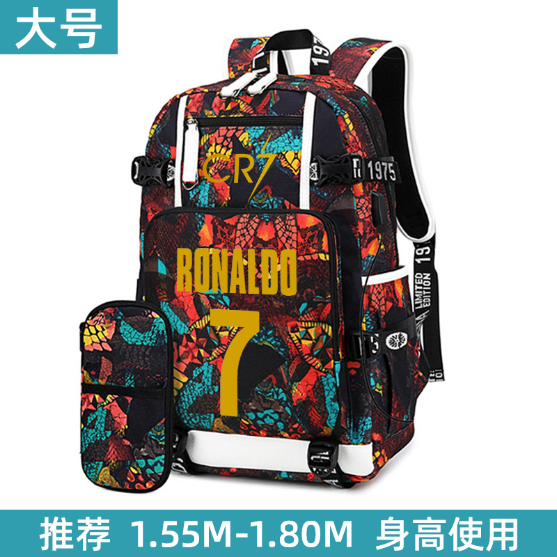 Aa20-라지 레드-C 호날두 7호 골드 펜백 세트 (한정판)