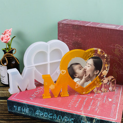 百佳興diy滴膠模具家庭成員family立體相框裝飾擺件硅膠模具