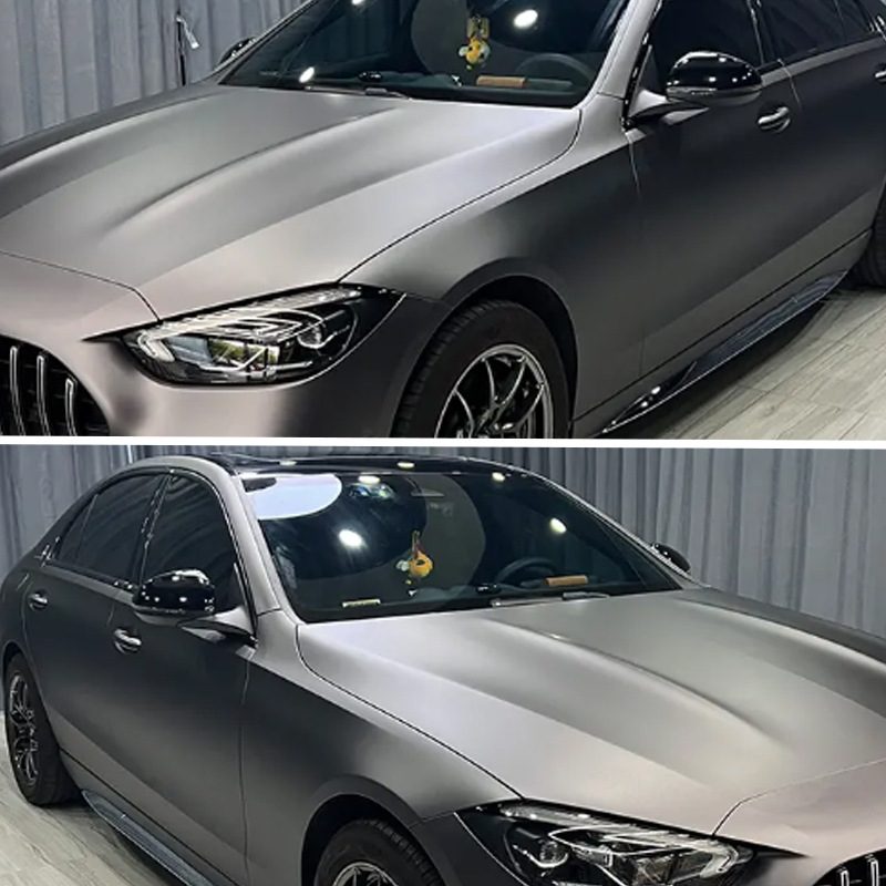 Axxpel Matte Amg Mountain Gray Tpu Car Paint Color Change Color Film Protective Film Ppf Heat Repair Scratch Protection