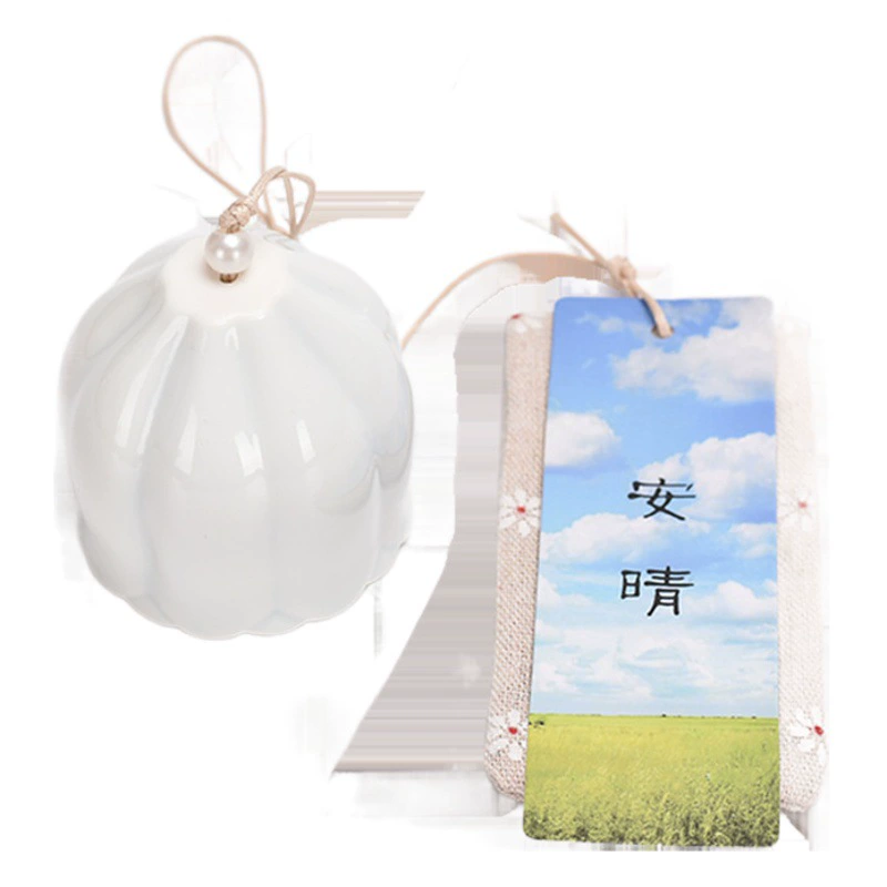 Керамический колокольчик кулон украшения дерева желая подвесной подарок исцеляющий колокольчик ветра древний живописный креативный подарок