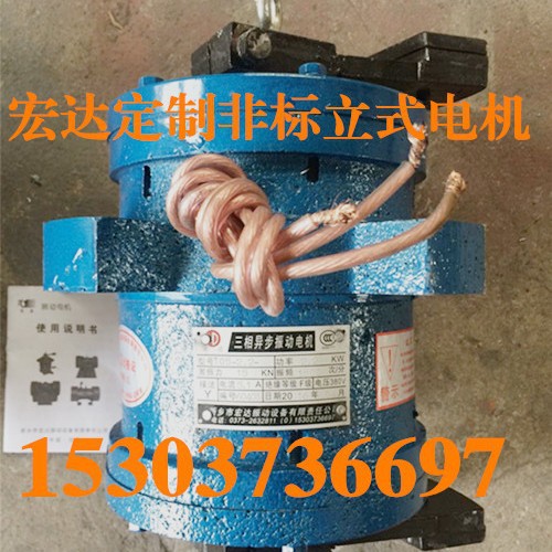 直营马达电机生产非标4孔立式振动电机 T05振动电机/宏达岳绍义