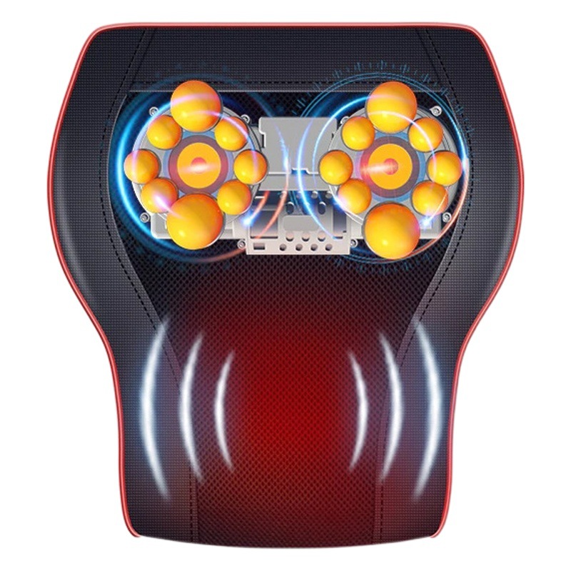 Almohada de masaje de la columna cervical cintura cuello hombro almohada de masaje eléctrico compresa caliente masajeador lumbar multifuncional inteligente al por mayor