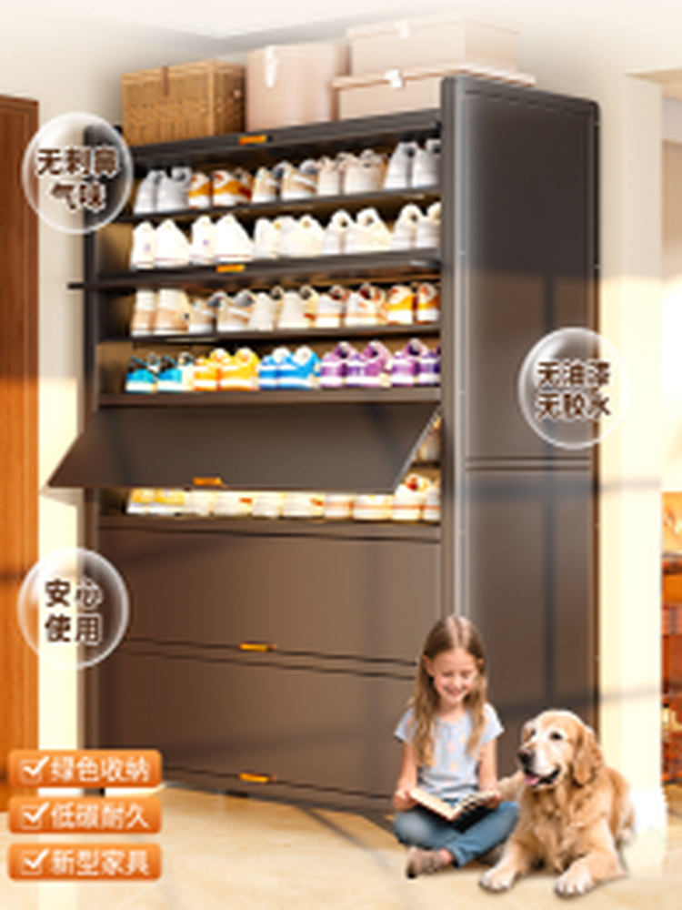 ✅ Steel Shoe Cabinet for Home Use, Large Capacity Dust-Proof Shoe Rack for Indoor Entrance, Hallway, Multi-Layer Storage Cabinet, New
