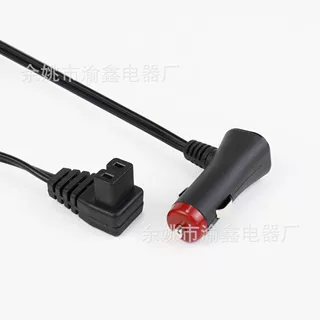 新款12V24V车载冰箱点烟器插头热卖韩国平行线0.52点烟器冲头