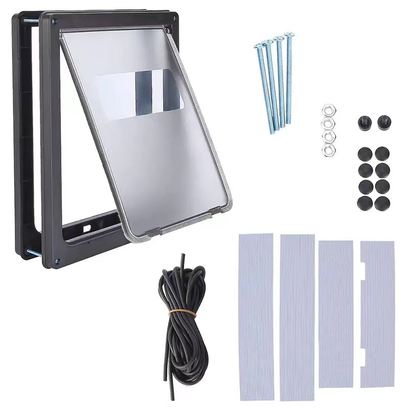 Puerta para mascotas, puerta para gatos, puerta para perros, accesorios decorativos, tope de puerta, accesorios para jaulas de perros, paso para perros, puerta de salida bidireccional, puerta de plástico