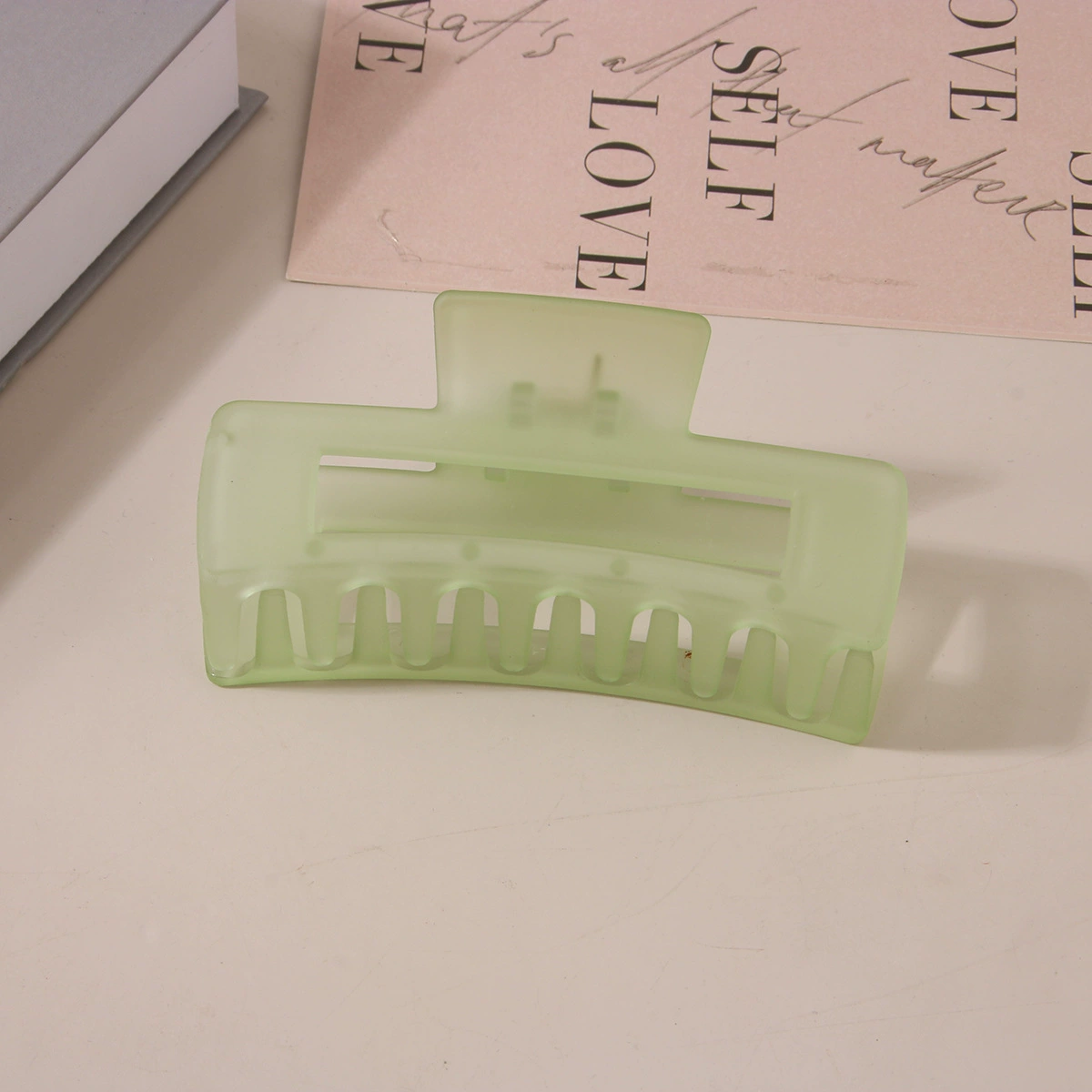 (Cross-border trading), rectangular matte crab pin, big shark, hairgrip, Amazon, simple and elegant design