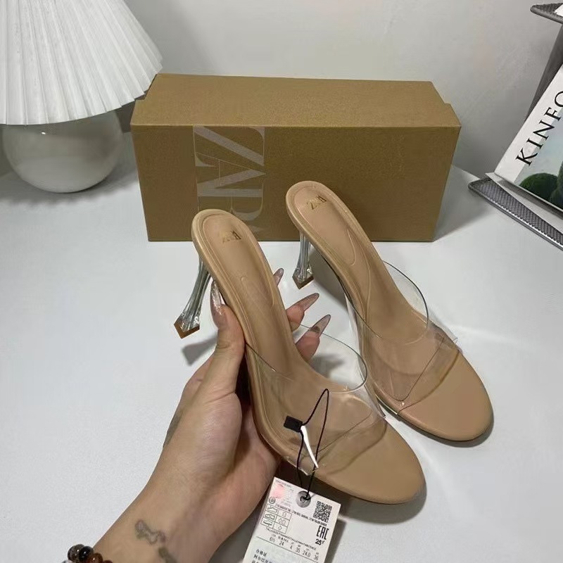 ZA Summer high heels with a strap stiletto heels