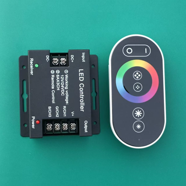 RGB wireless radio frequency RF touch remote control iron case