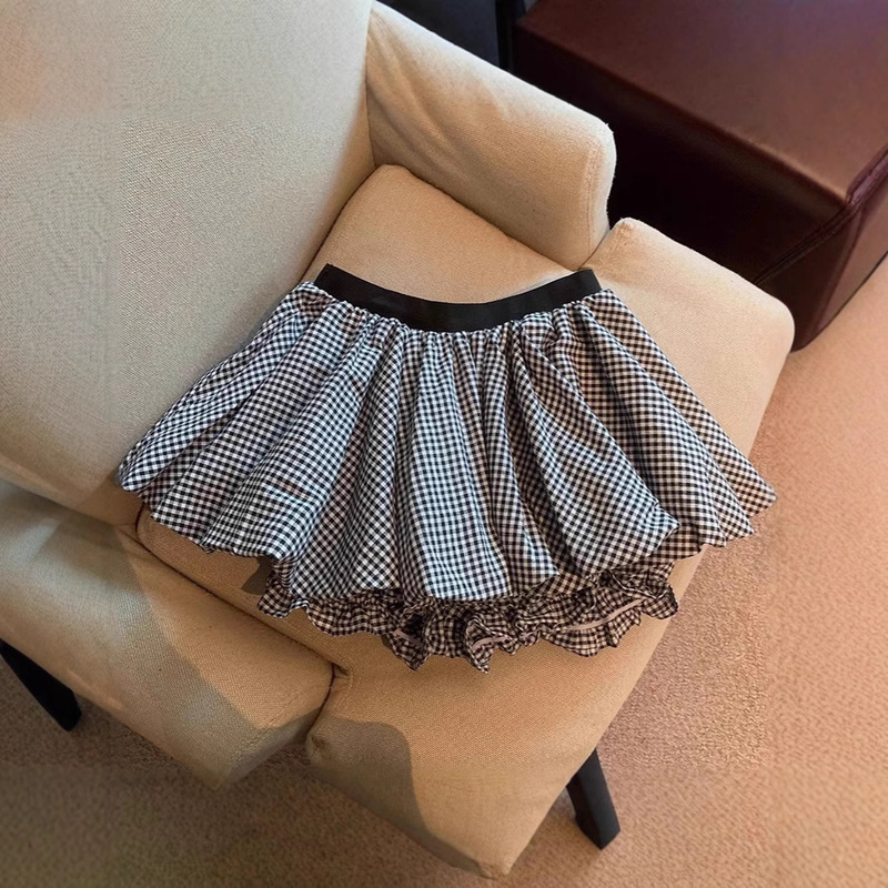 セクシーな女の子の露出防止ふわふわ超ショートスカート白いつぼみスカート女性の夏の小柄なハイウエストAライン|undefined