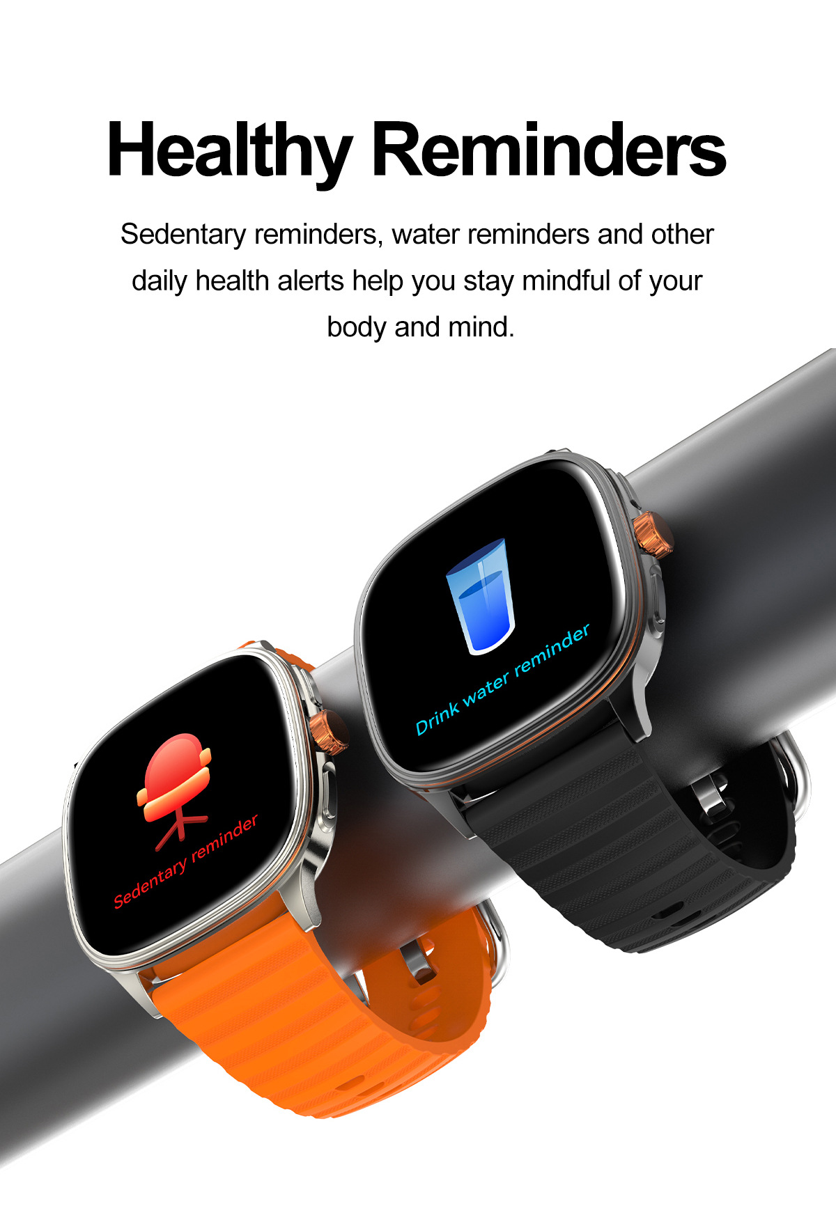 Smartwatch Mit Bluetooth Telefonie Sprachassistent Fitness Tracker_voghion.com
