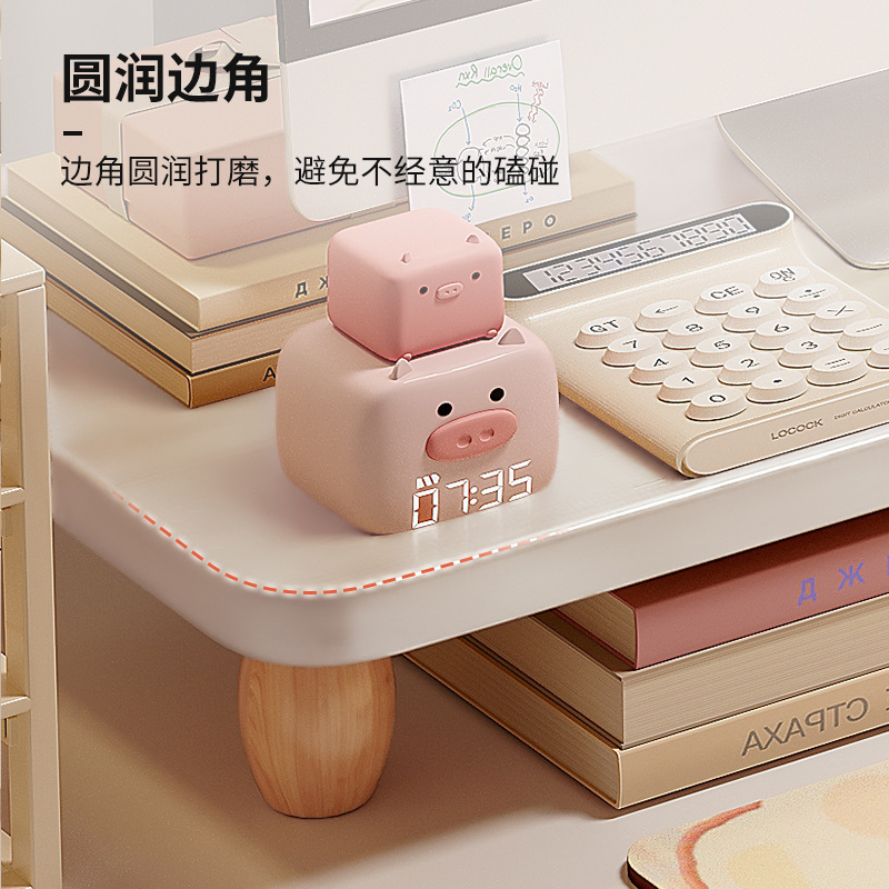 Estante de escritorio Estante de escritorio Estante de almacenamiento de esquina de estación de oficina Estante de almacenamiento de múltiples capas para libros de dormitorio de estudiantes Estante de acabado simple