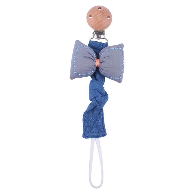 Nuevos suministros para bebés de haya clip de chupete león animal algodón lino cinta chupete cuerda bebé chupete cadena