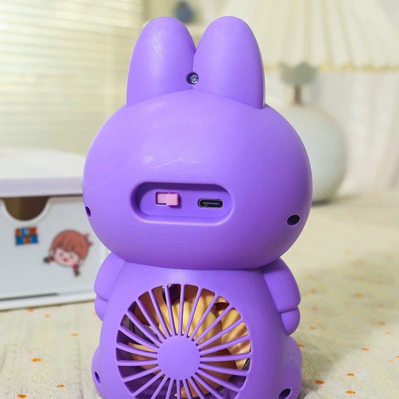  cartoon rabbit, table cooling lightweight air fan, Birthday gift