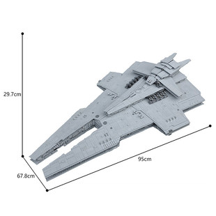 C9768 Ucs Harrower Class Dreadnought Battleship Flagship 6392 Particle Count