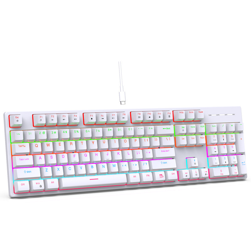 真 � � メカニカルキーボードソース工場rgbゲーム青軸防塵防水104キー競技金属キーボード卸売り|undefined