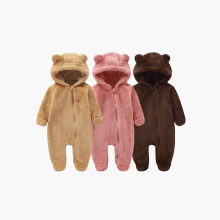 婴幼儿连体衣秋冬季毛绒款跨境宝宝包手包脚保暖爬服新生儿哈衣