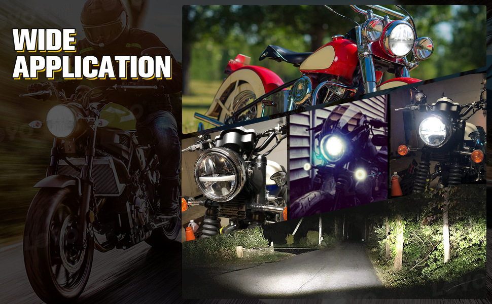 5.75inch 30W Led Harley Headlight Suitable for Harley Motorcycle High and Low Beam Integrated Headlight