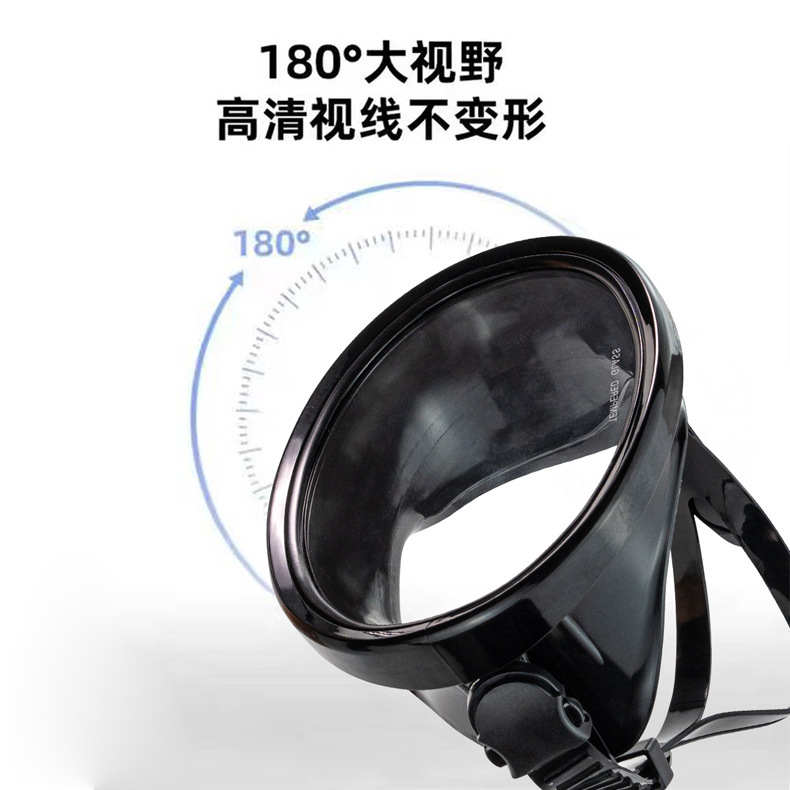 Máscara de Buceo y Snorkel Unisex Vidrio Templado Impermeable para Buceo