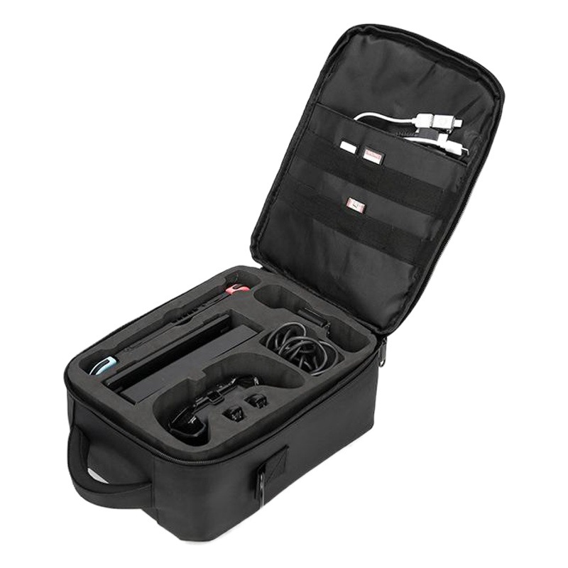 Adecuado para el interruptor de Nintendo bolsa de hombro NS all-around bolsa de almacenamiento bolsa de mensajero impermeable conjunto completo bolsa de accesorios
