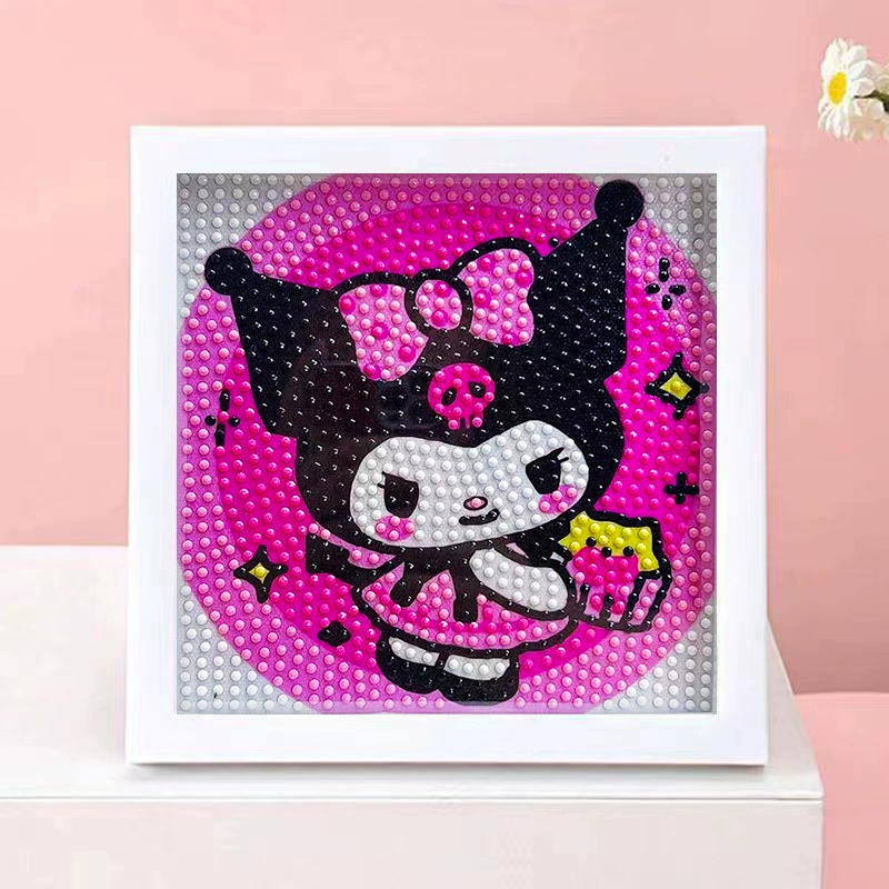 DIY-набор для алмазной мозаики 17×17 см, пластиковая рама, дизайн щенок, полный набор инструментов для кладки