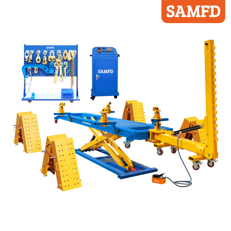 SAMFD instrumento de corrección de vigas de automóvil europeo plataforma de reparación de chapa de marco elevador vertical chapa de carrocería