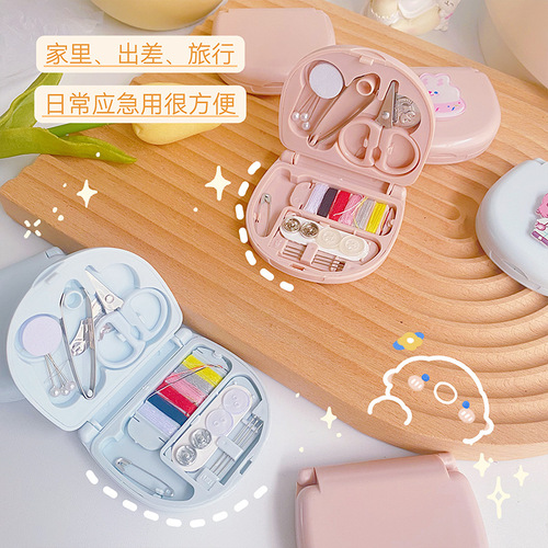 New Cartoon-Design Multi-Functional Home Needle & Thread Organizer, Portable Sewing Kit with Needle Case