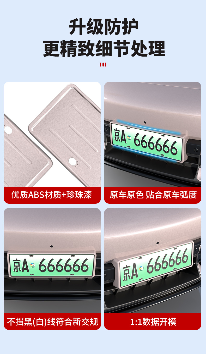Suitable for Xiaomi YU7/SU7 license plate frames, providing full coverage and protection for the new energy vehicle license plate, including green license plate frame accessories