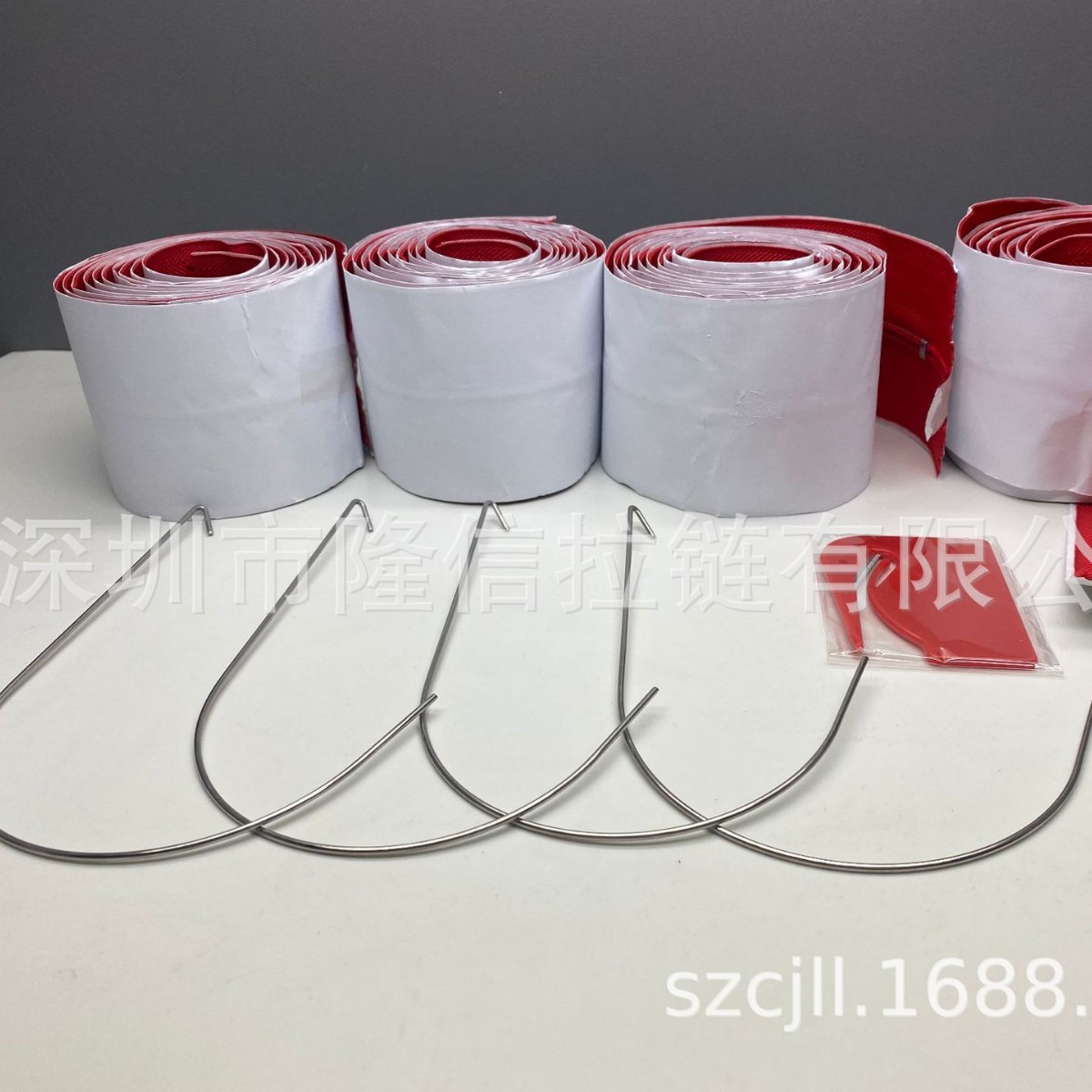 4个背胶拉链套装，装修防尘背胶拉链，塑料棚拉链