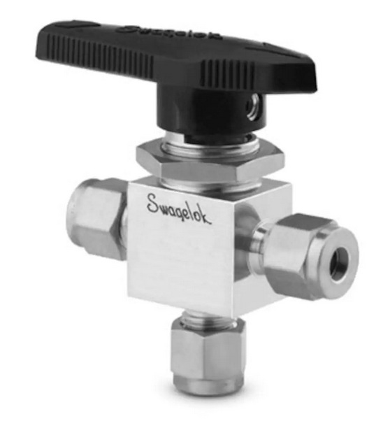 世伟洛克SS-42GXS4-SG不锈钢3通酸性气体工况球阀0.35Cv1/4in卡套