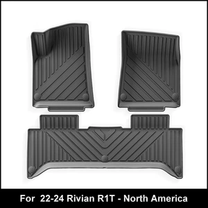 Suitable for 22-24 Rivian R1T Rivian Car Floor Mats, Stain-Resistant Special Car Tpe Floor Mats Cross-Border