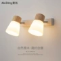 北欧卧室实木日式镜前灯