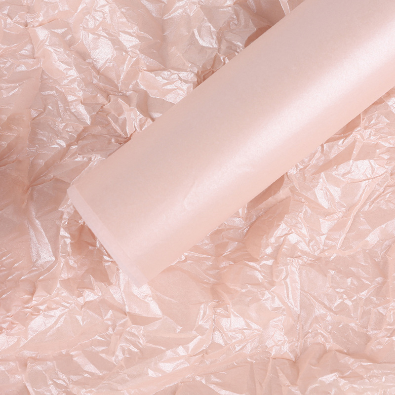 Pastel floristería material de papel de embalaje papel de forro plisado base de flores papel de embalaje ramo Papel de pera perla