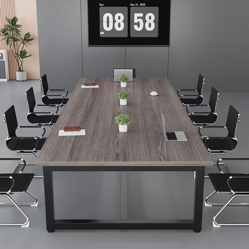 Conference Table, Long Table, Simple Modern High-End Office Desk, Long Table and Chairs for Negotiation, Conference Room Work Table, Training Table Conference Table, Long Table, Simple Modern High-End Office Desk, Long Table and Chairs for Negotiation, Conference Room Work Table, Training Table