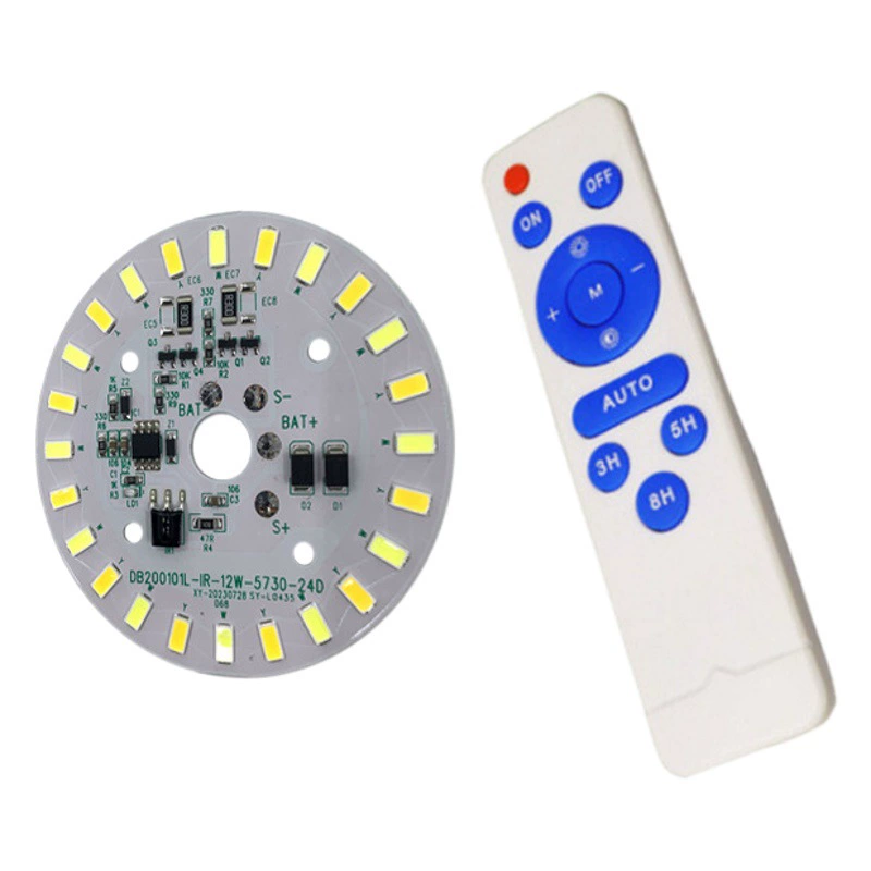 Раунд 3. 2v3.7v двухцветный СВЕТОДИОДНЫЙ Солнечный источник света 12W Солнечная потолочная световая панель Пульт дистанционного управления световая панель