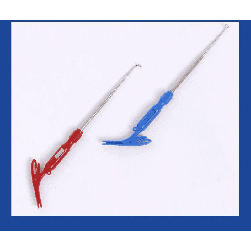 Multifunctional 3-in-1 hook remover, deep throat blind hook remover, sub-line knotter, quick hook tying tool