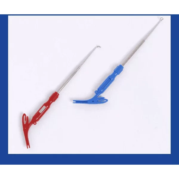 Multifunctional 3-in-1 hook remover, deep throat blind hook remover, sub-line knotter, quick hook tying tool